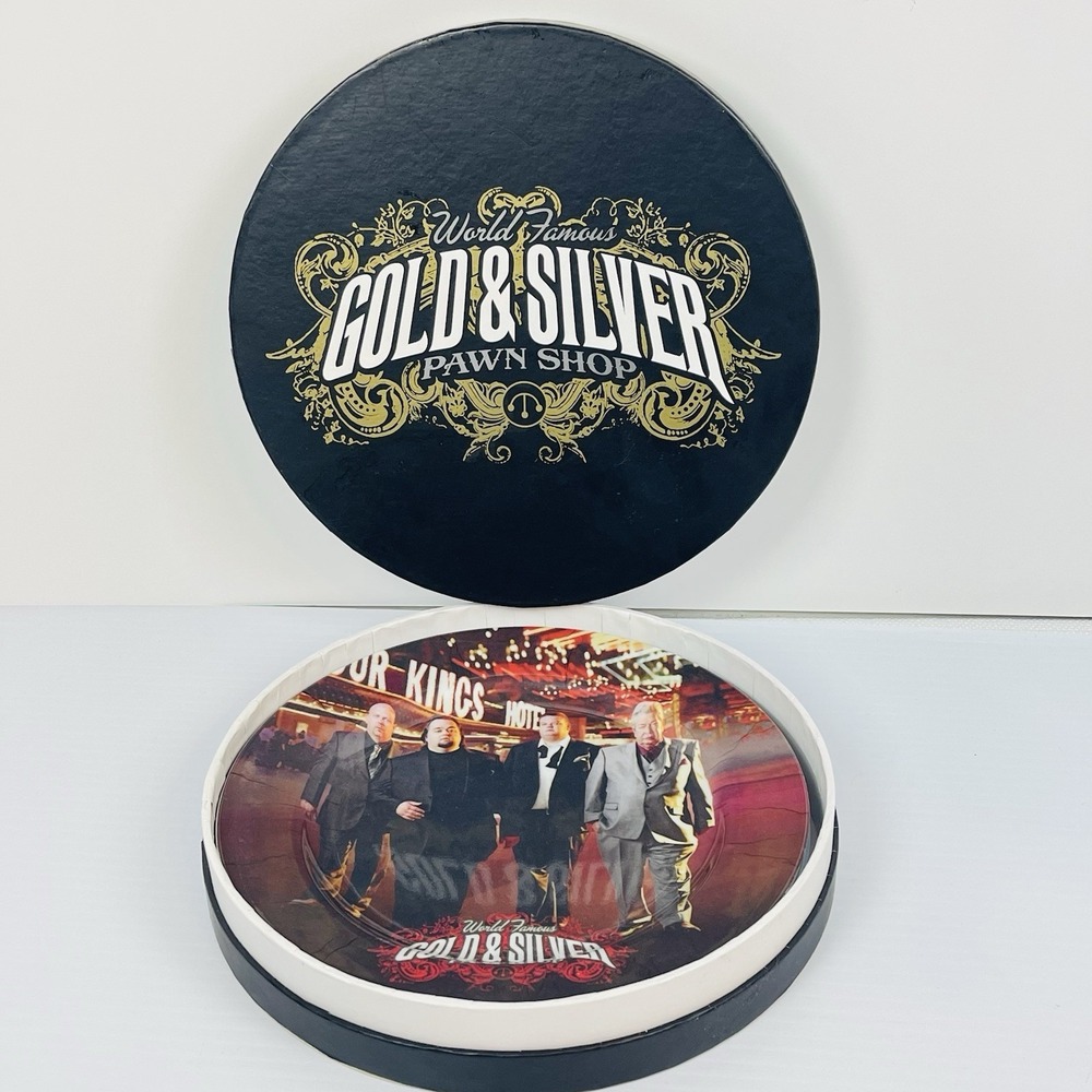 Pawn Stars Gold & Silver Shop Collectible 4-Plate Set Lot Melamine Plates